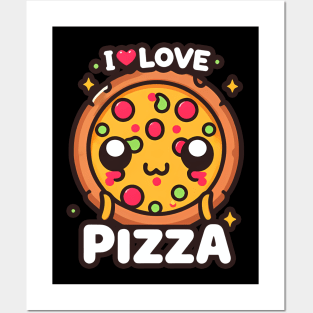 I LOVE PIZZA Posters and Art